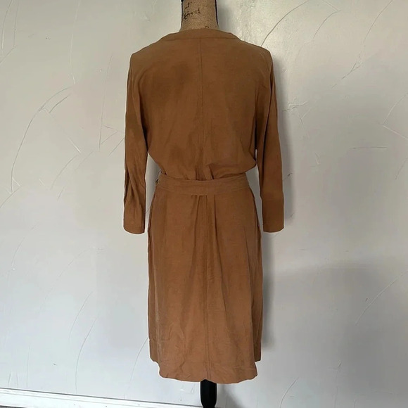 PURE Collection Linen Silk Dress Button Design EUC - Picture 7 of 7